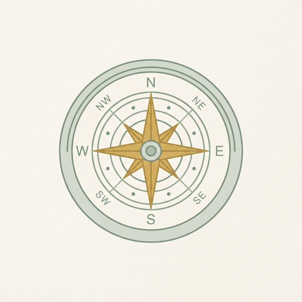 A brass compass representing the SOAR Compass experience